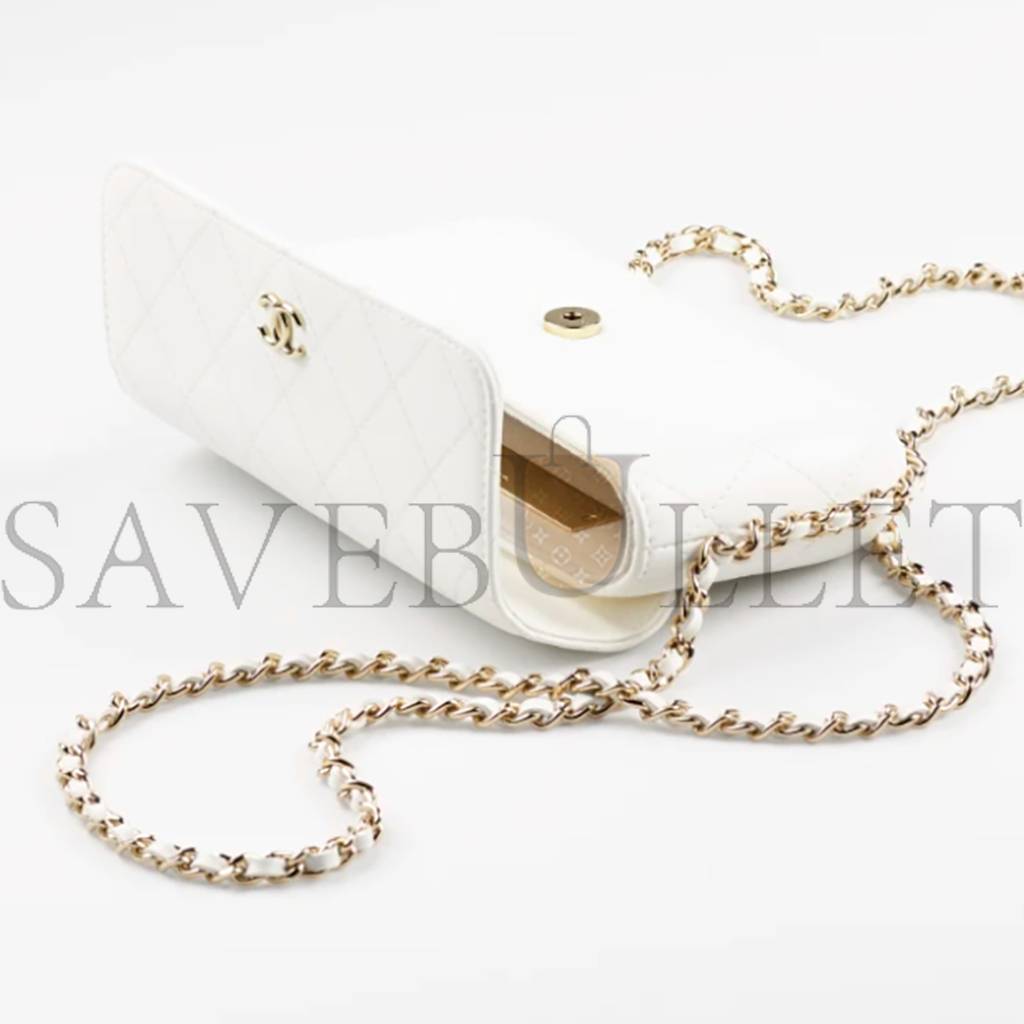 Ch*el flap phone holder with chai ap2839 y04059 10601 (12cm*22cm*5.5cm)